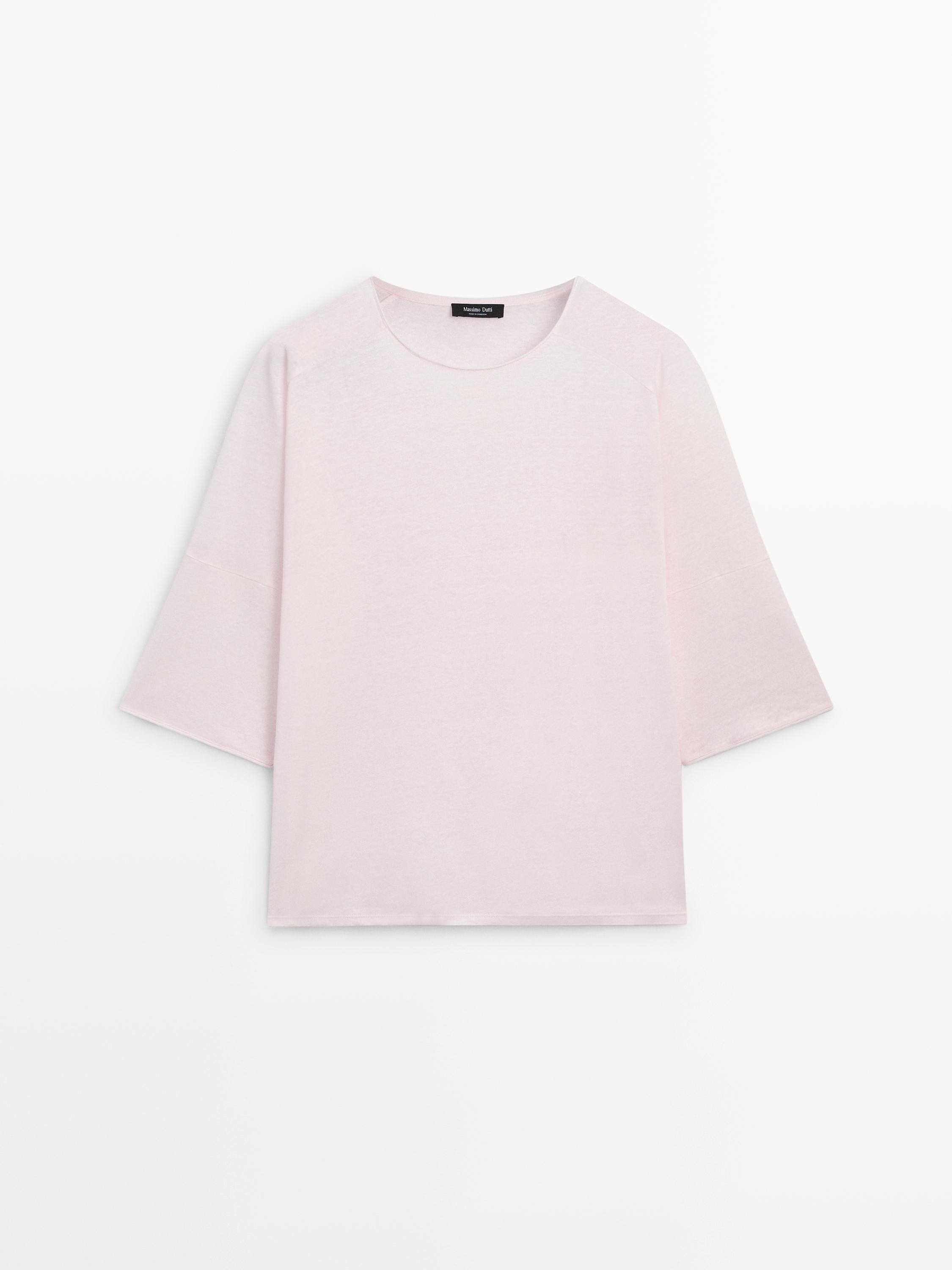 Linen blend T-shirt